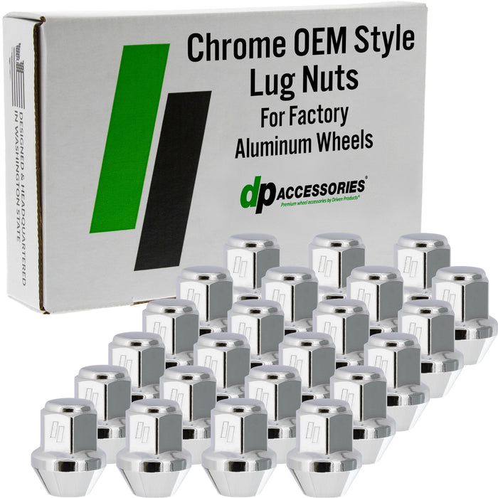 DPAccessories Lug Nuts | Compatible Replacement for Dodge Jeep RAM | 6509422AA | For Factory/OEM Wheels Only