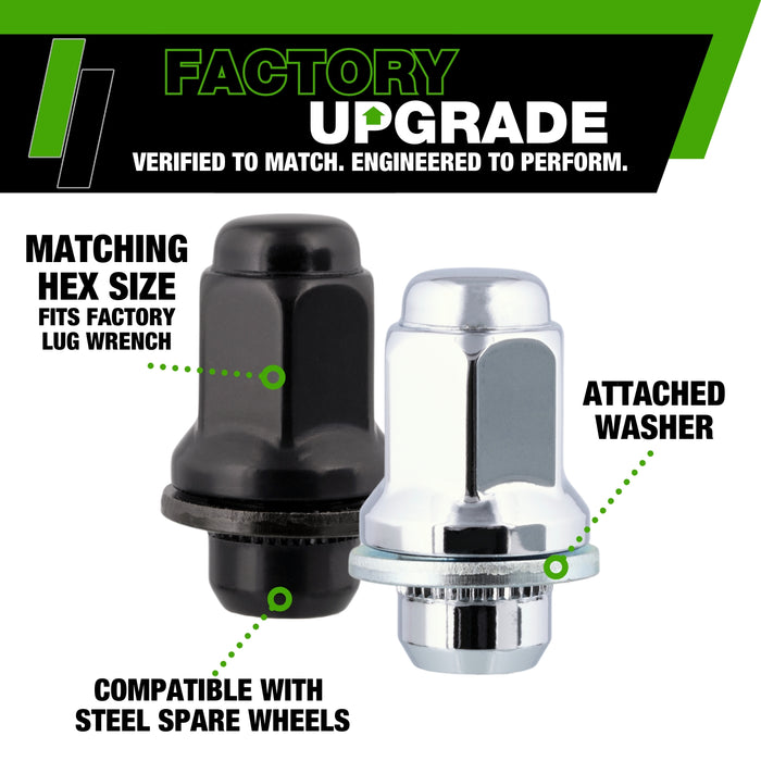 DPAccessories Lug Nuts | Compatible Replacement for Toyota-Lexus | 90942-01058, 90080-17036, 90942-A1011 | Factory/OEM Wheels Only