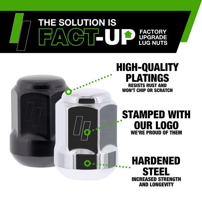 DPAccessories Lug Nuts | Compatible Replacement for Honda-Acura | 90381-S87-A01, 90304-SA5-013 | Factory/OEM Wheels Only