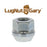 Silver M12x1.50 Open End Bulge Acorn Lug Nuts - 19mm Hex - Set of 20