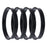 Black Polycarbonate Hub Centric Rings 74mm to 66.06mm - 4 Pack