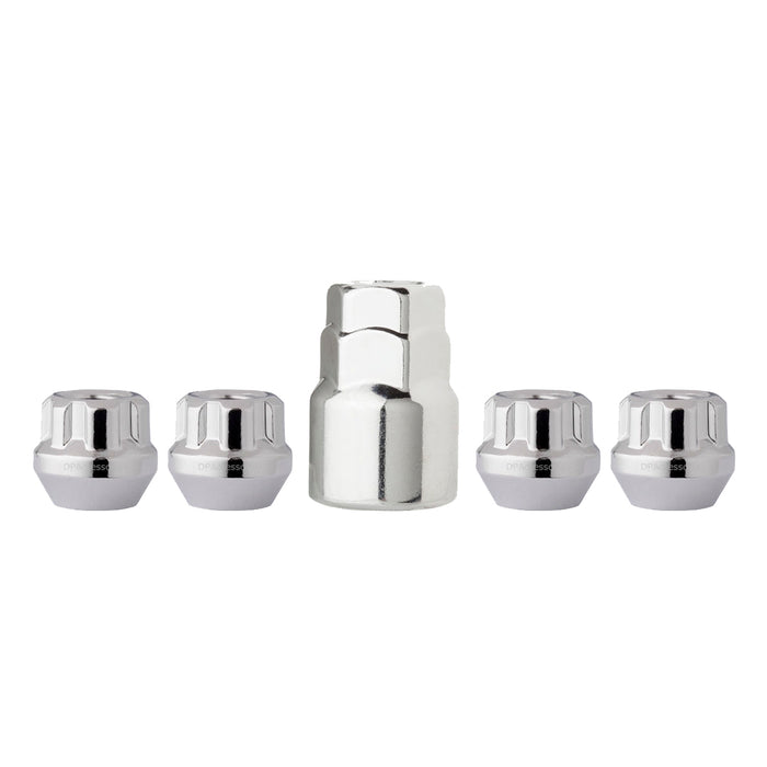 M14x1.5 Open End Bulge Acorn Locking Lug Nuts (3/4" and 13/16" Hex)